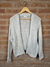 Fat Face Grey Open Front Knit