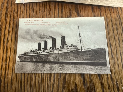 Rppc rms mauretania with - rppc,