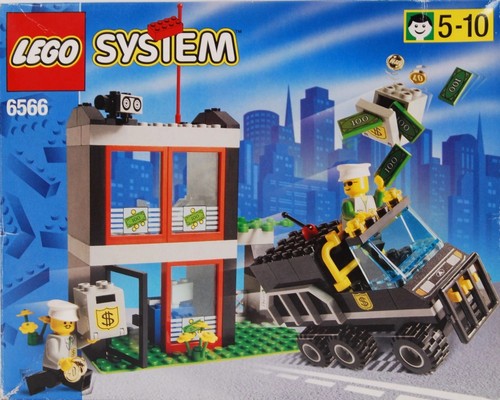Lego town bank 6566 - lego, town,
