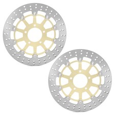 2 Round Front Brake Discs For