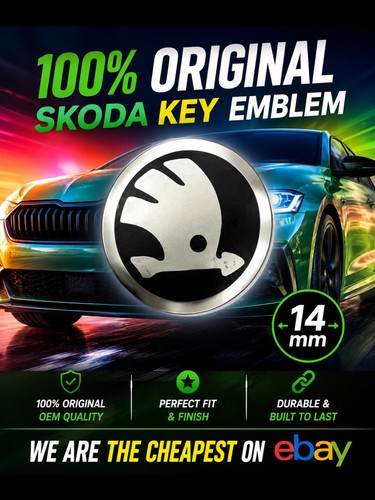New genuine skoda 14mm key - genuine,