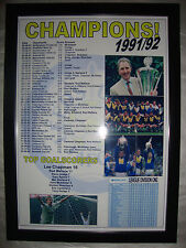 Leeds United League Champions 1991-92 - framed print