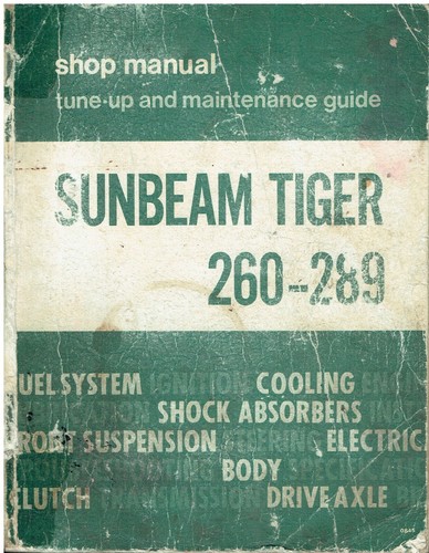 Sunbeam tiger mk1 mk2 - mk1, (260