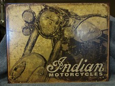 Tin Sign- Indian Motorcycles-