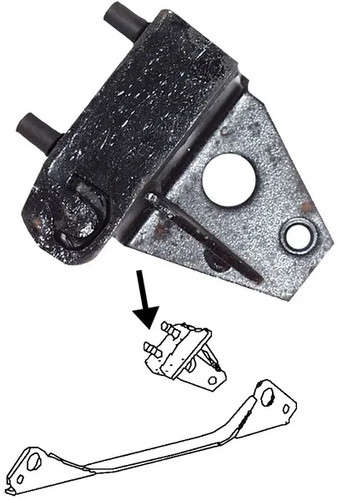 Rear gearbox mount left - gearbox, vw