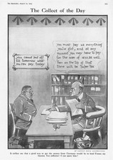 BRUCE BAIRNSFATHER The Income Tax Collector - Antique Print 1923