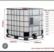 IBC 1000 Litre Water Tank Containers, 