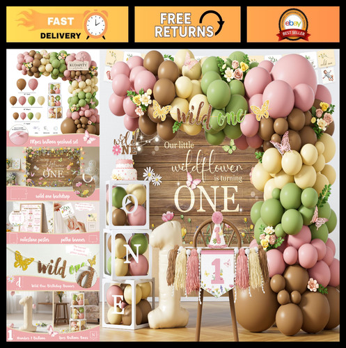 Floral wild one 1st birthday - floral,