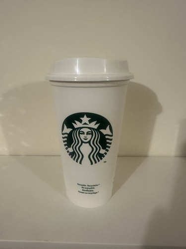 Starbucks white reusable - starbucks,