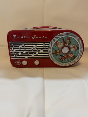 Metal biscuit tin radio - biscuit,