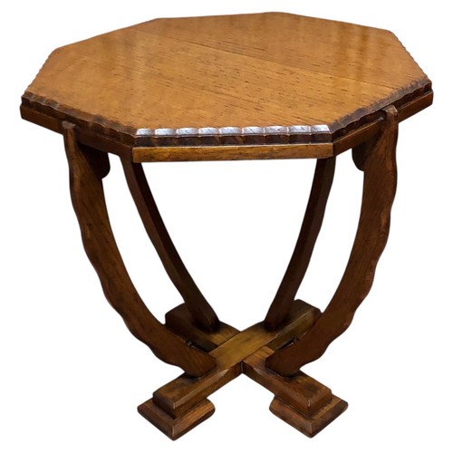 Handsome art deco oak coffee - art,