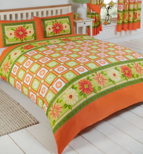 Daisy check citrus floral - daisy,