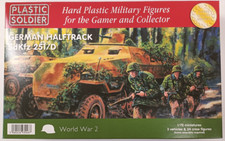 WW2V20006 1/72 WWII GERMAN SDKFZ HALFTRACK Plastic Soldier  NEW in BOX WW2