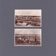 2 RP Postcards of Monifieth - Angus. The Beach & View From The Links. Unposted.