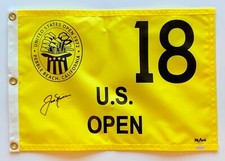 Jack Nicklaus Autographed Pebble Beach 1972 Open Pin Flag signed Upper Deck UDA