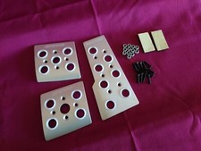 Rip Speed Foot Pedals Pedal Plates Aluminium Set Silver 370882