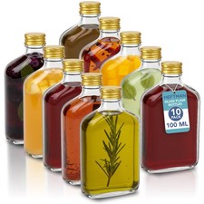 HEFTMAN Glass Flask Bottles