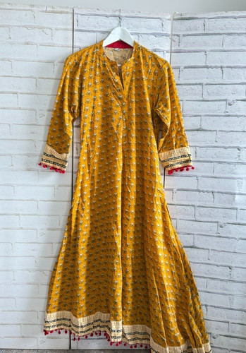 Folkloric kurta dress - dress, l