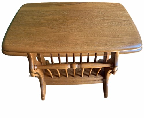 Ercol brown wooden rectangular - ercol,