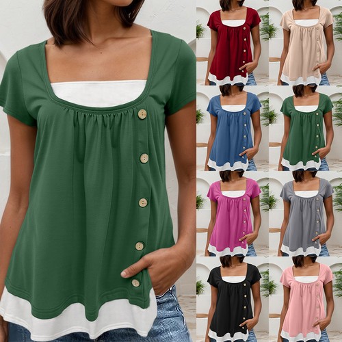Womens short sleeve shirt - short, t-shirt
