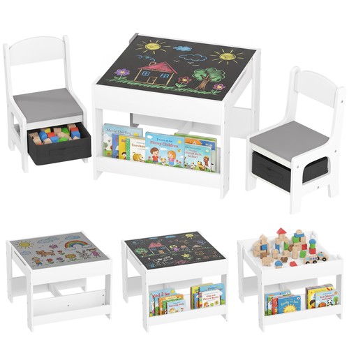 Homcom piece kids table and - 3-piece,