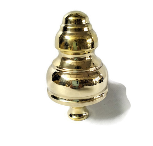 Solid brass bed knob - brass,