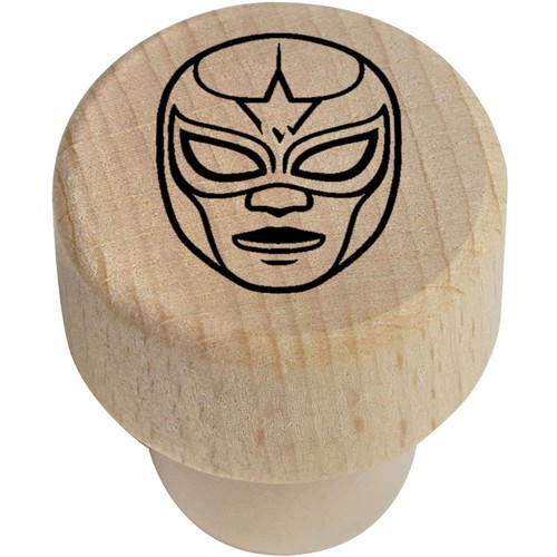 19mm lucha libre mask wooden - 'lucha, mask'