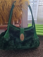 New Bottle Green Fur Shoulder