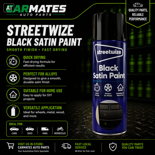 Streetwize black satin - streetwize, paint