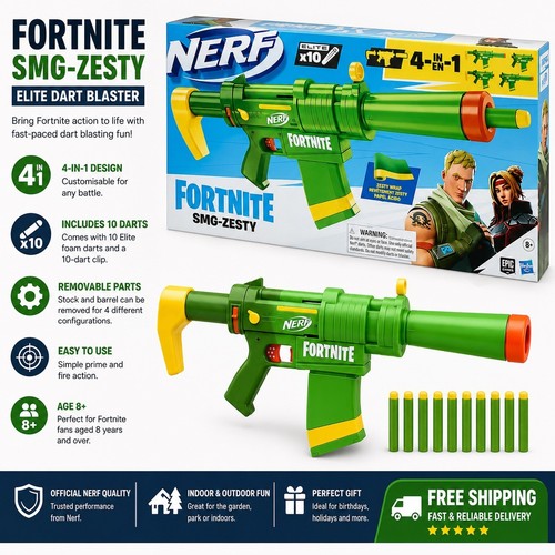 Nerf fortnite smg zesty - fortnite,