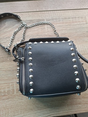 Zara black faux - faux, leather