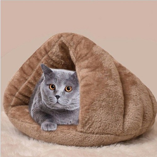 Pet cat igloo cave bed - cat,