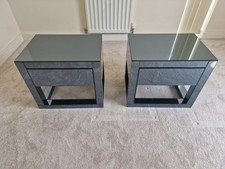 Mirrored Glass Bedside Drawer, Set of 2, From  Dwell
