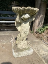 Aged Angel Birdbath Garden Ornament