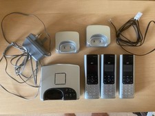 BT FreeStyle 350 3 Handset Telephone Base Station Answerphone For Spare/Repairs