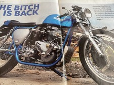 TRITON TRIBSA CAFE RACER TEST  MOTORCYCLE MAGAZINE ARTICLE lot2