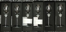 ROSENTHAL VERSACE MEDUSA LUMIERE 6x WHITE WINE GLASSES 27CM 1ST CHOICE UNUSED -ORIGINAL PACKAGING