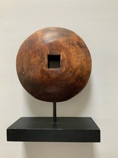 Vintage Wooden Circle Ornament