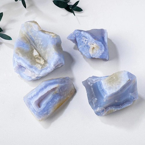 Natural blue lace agate quartz - blue,