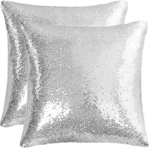 Sequins cushion covers set - set, of