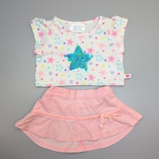 Build A Bear White Star Print