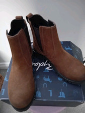 Womens Rydale Brown Nubuck Chelsea boots size 6 excellent condition,worn twice 