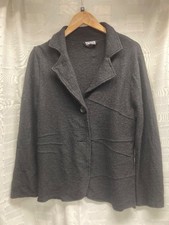 Ladies CASAMIA Black Boiled Wool Jacket/Cardigan UK S/M - CG S40 