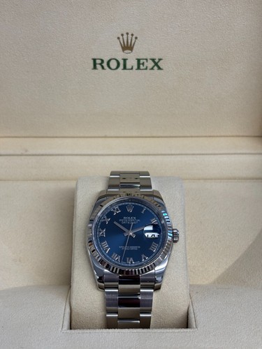 Rolex datejust blue roman - rolex, 36