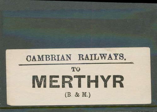 Cambrian railways luggage - cambrian,