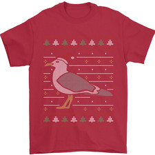Christmas Seagull Xmas Pigeon Mens T-Shirt 100% Cotton
