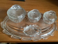Vintage Clear GLASS Patterned