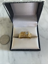 VTG Gold Plated Nugget Ring