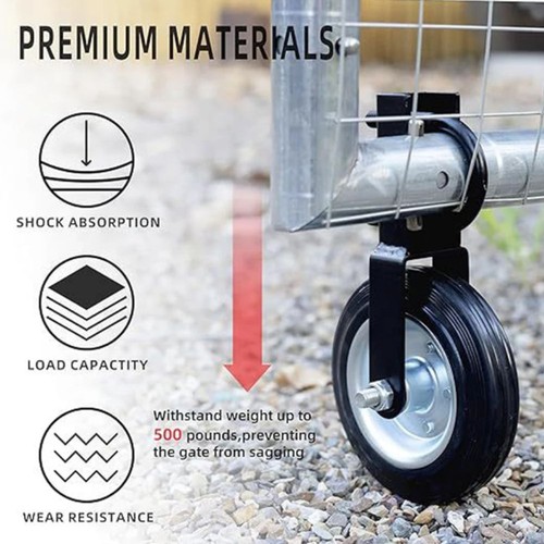 Rubber wheel farm gate caster - farm,