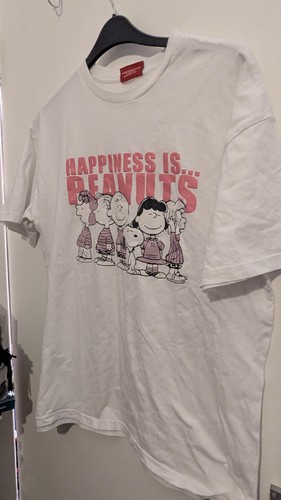 Ladies white snoopy happiness - white, "happiness